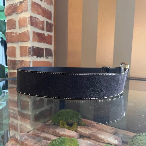 LORO PIANA Brown Suede Belt SZ 90/36 main image 4